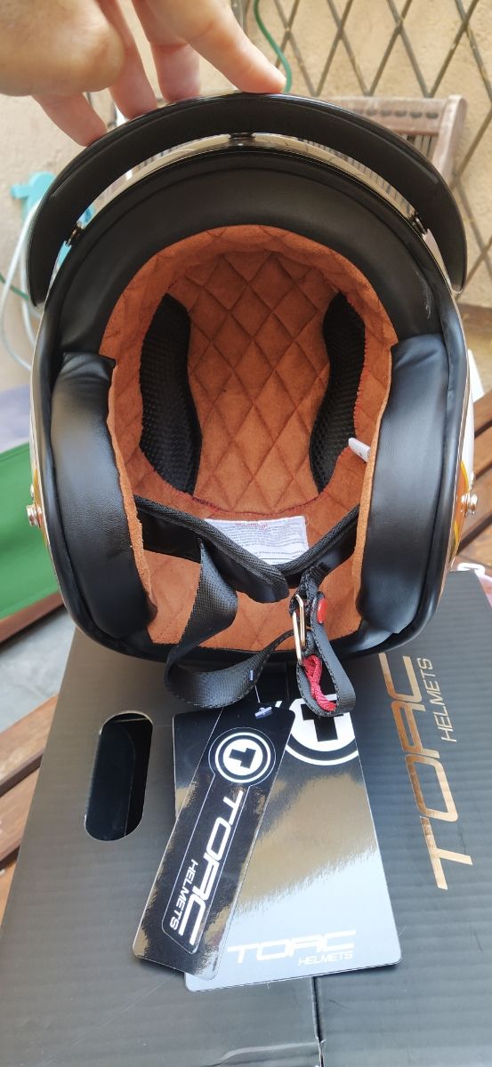 Casco moto retro tipo Jet