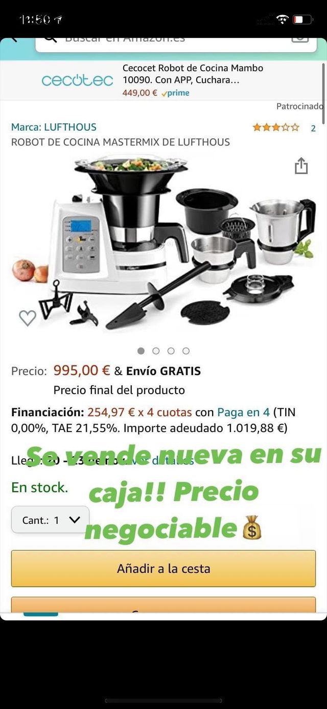 Robot de cocina Mastermix