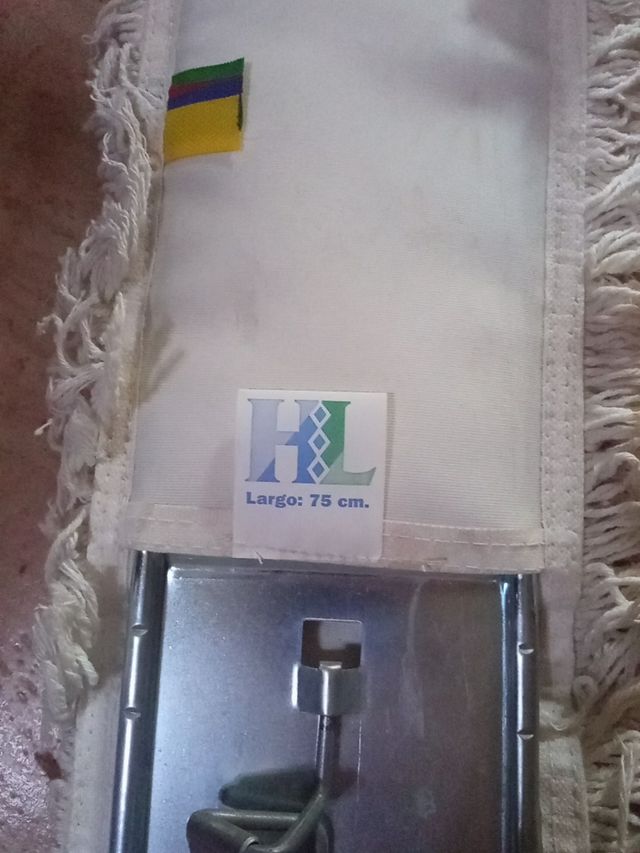 mopa de 75 cm a estrenar flecos de algodón