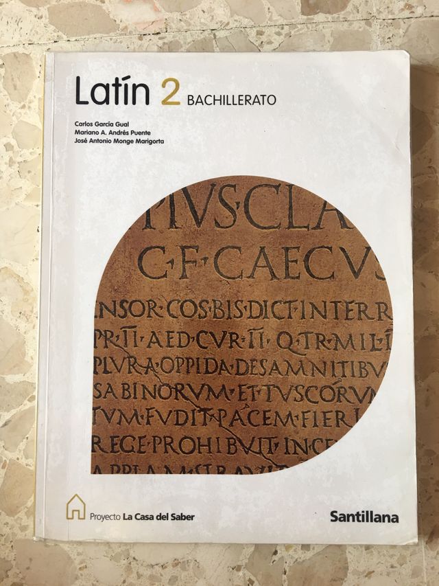 Libro latín 2º bachillerato. Santillana