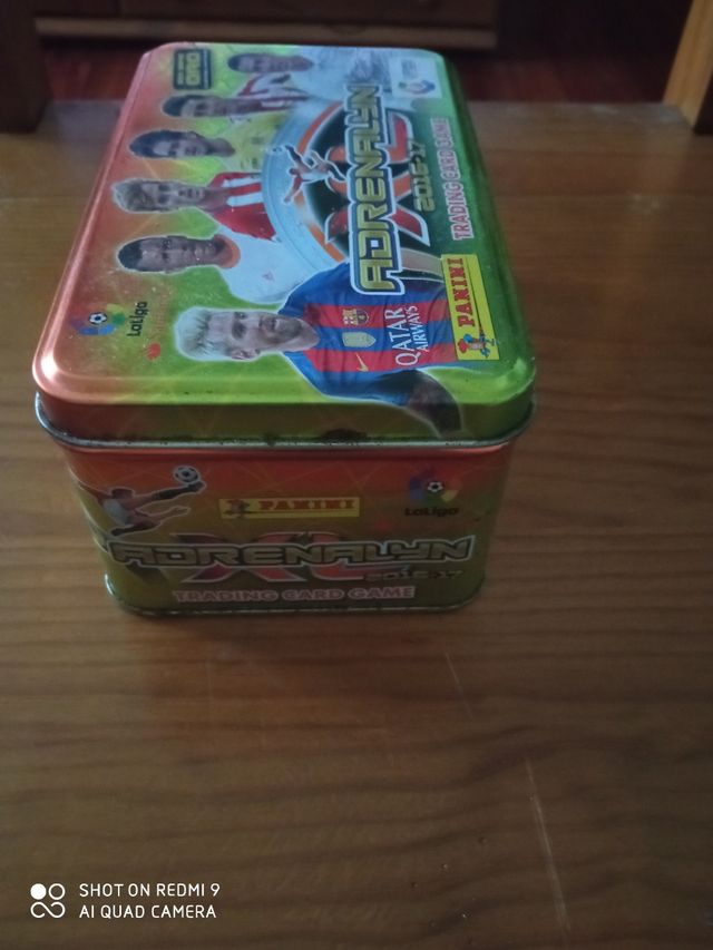 caja de adrenalin metálica 2016 con Messi