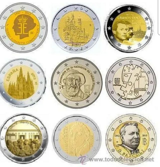 2€ comm.2012 sc 9 diferentes