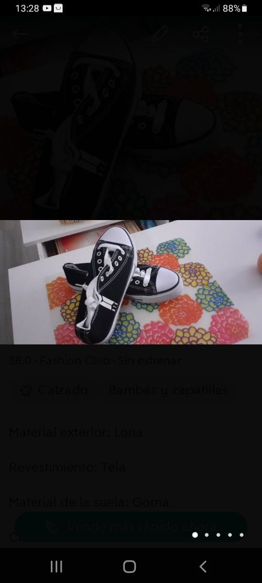 Zapatillas número 38