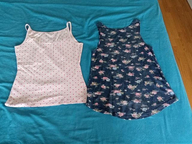 2 camisetas tirantes H&M
