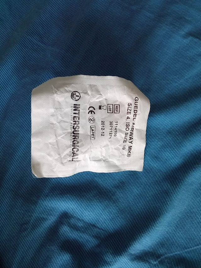 canula de guedel medida 4