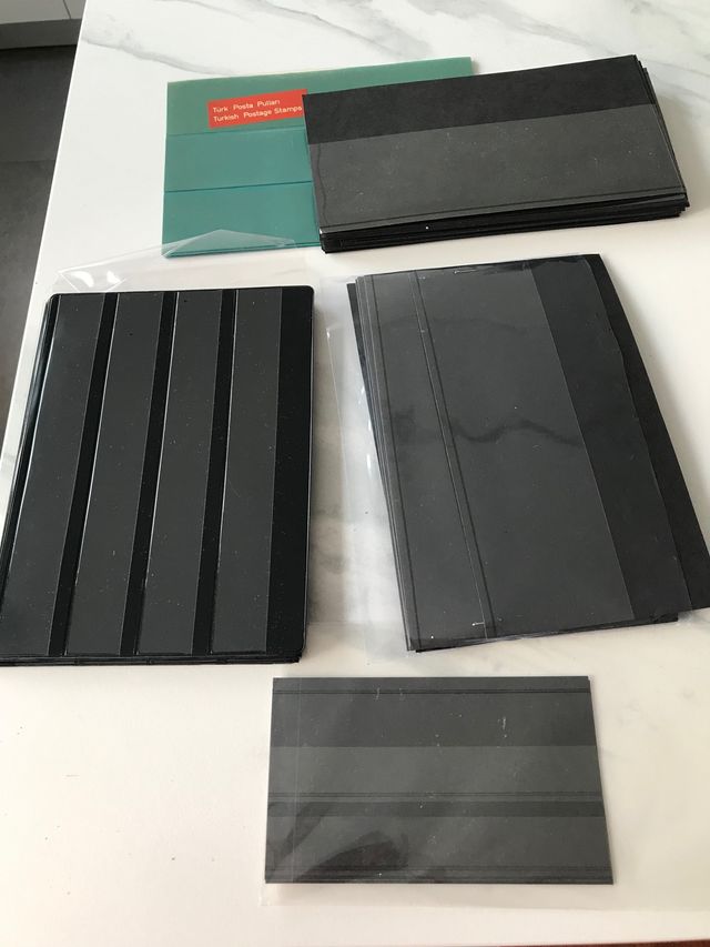 Hojas para colocar sellos