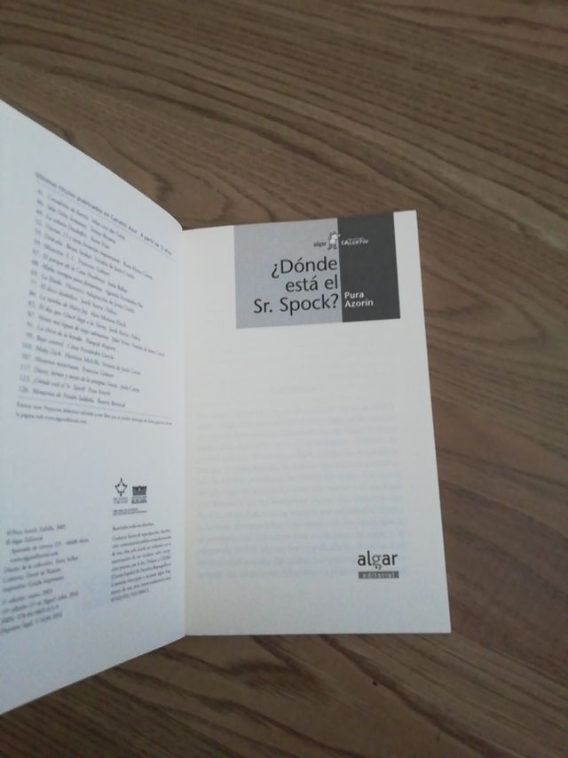 Dónde está el Sr. Spock libro de lectura