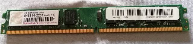 Memória DDR2 de 2 GB Transcend