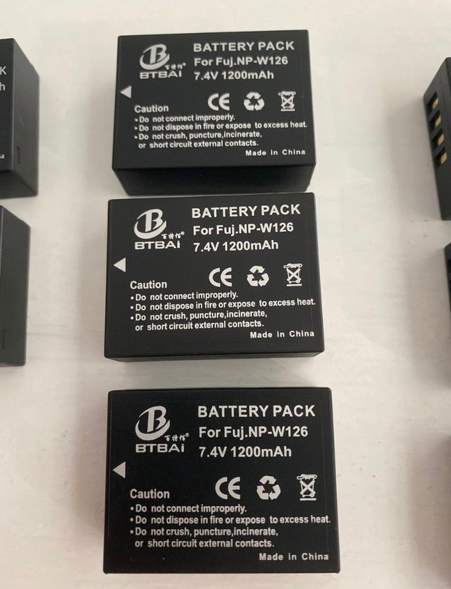 Baterías para fujifilm NP-W126 varias marcas 