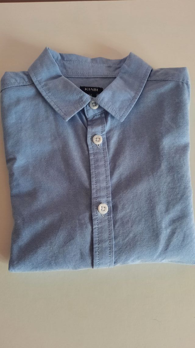 Camisa manga larga de cuello. Talla 8 años