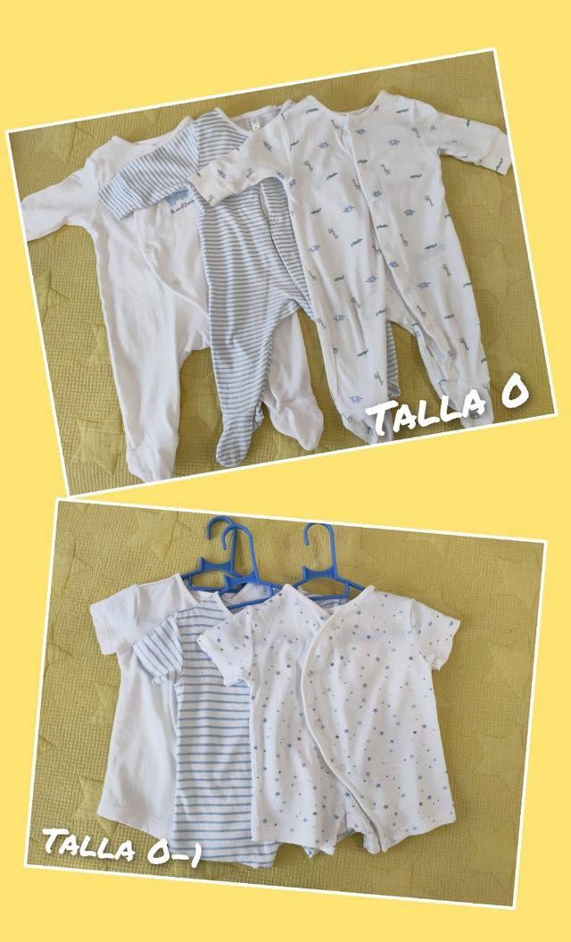 6 pijamas TEX newborn Carrefour