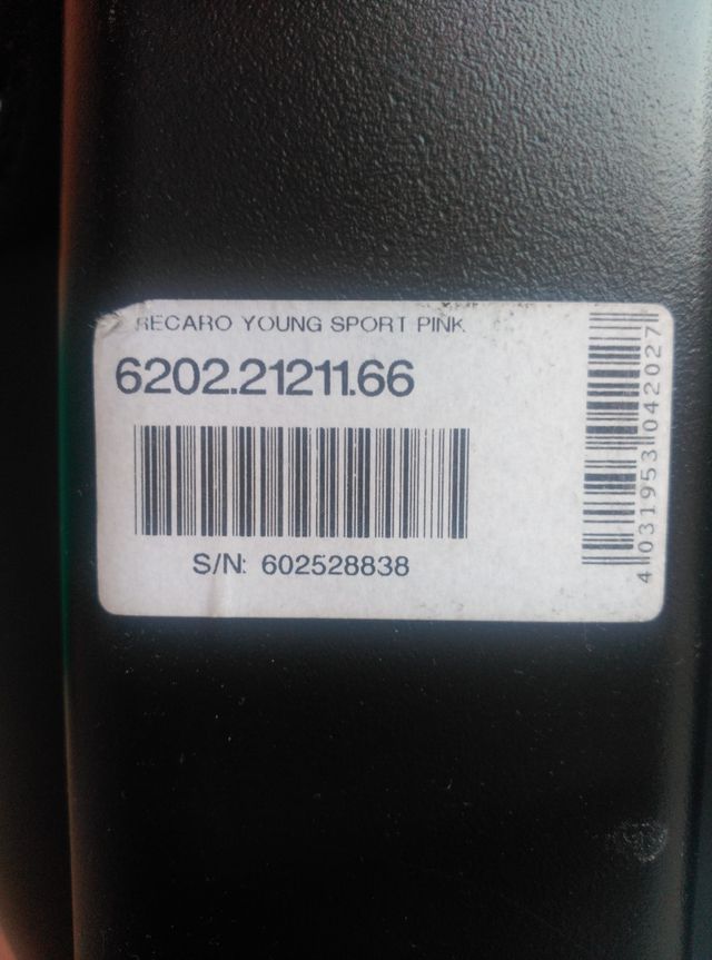 Silla coche Recaro Grupo 1-2-3