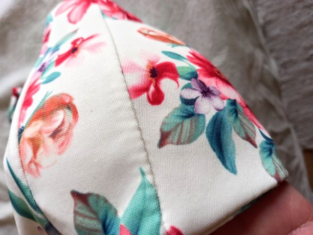 crop top halter print floral S/M