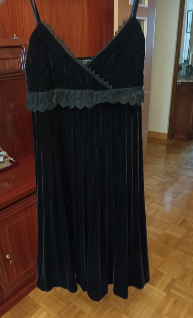 vestido terciopelo negro