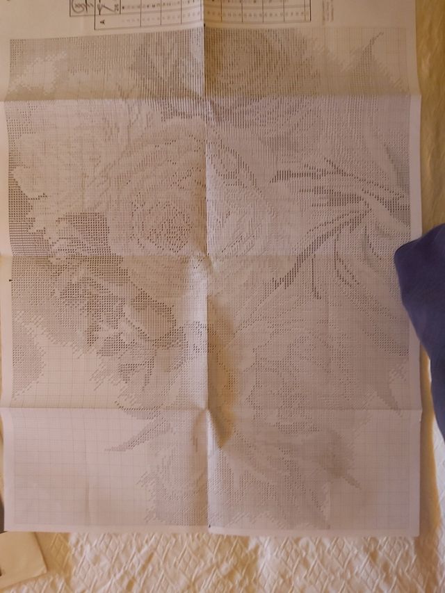 Patrón punto de cruz marca Lanarte con hilos DMC