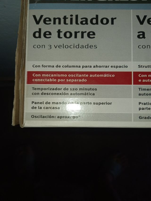 Ventilador torre