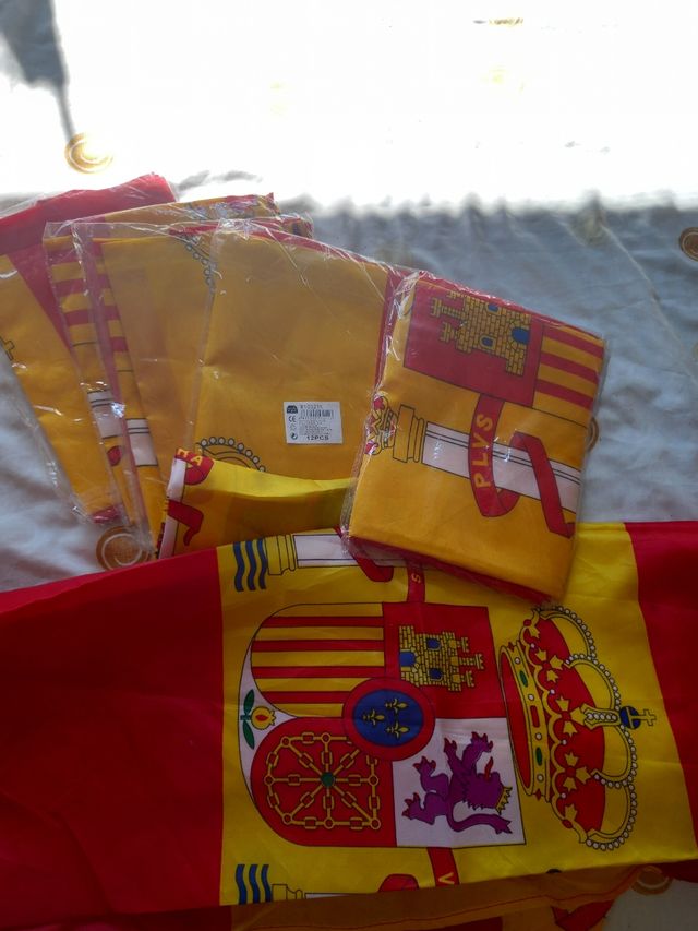 Lote de 9 Banderas de España