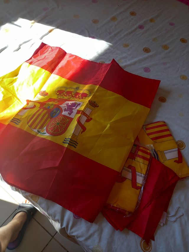 Lote de 9 Banderas de España