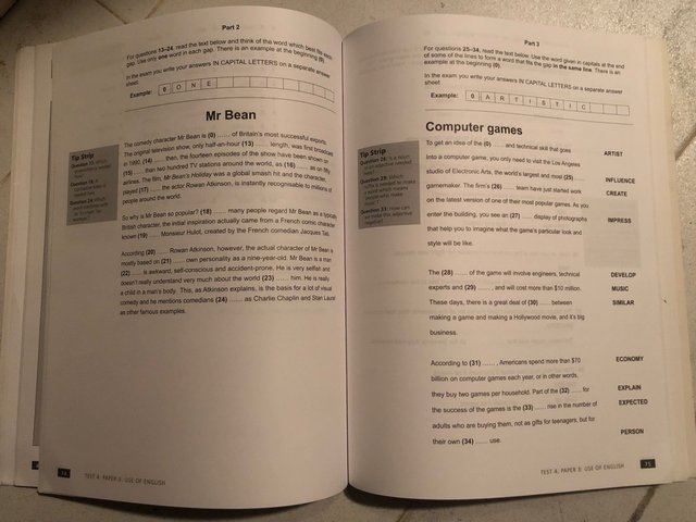 FIRST CERTIFICATE PLUS PRACTICE TEST