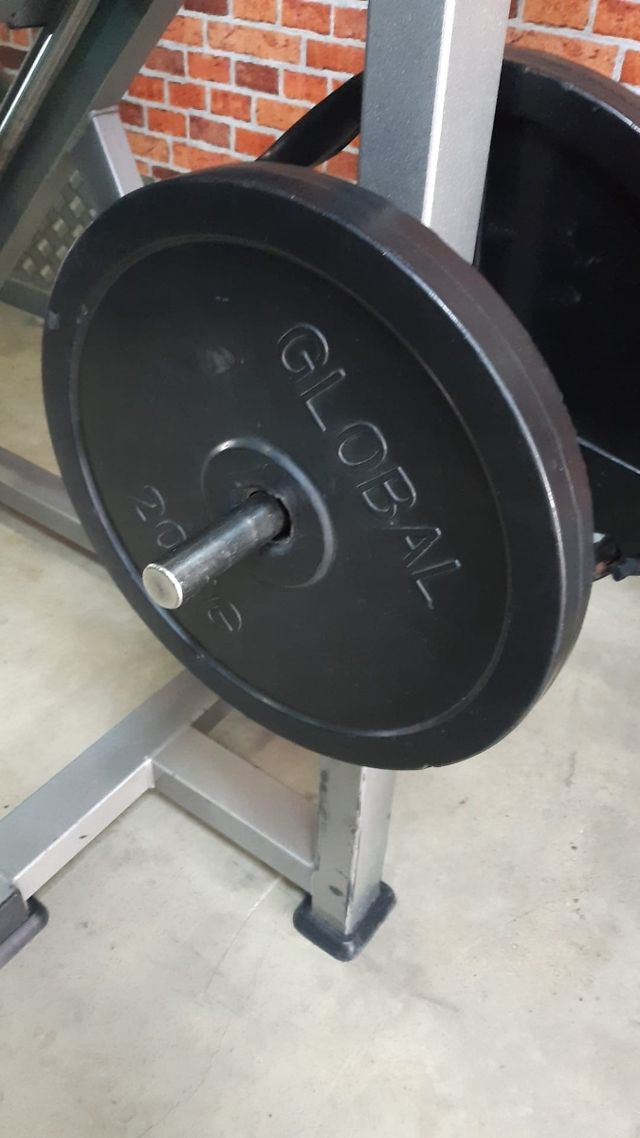 máquinas fitness y discos