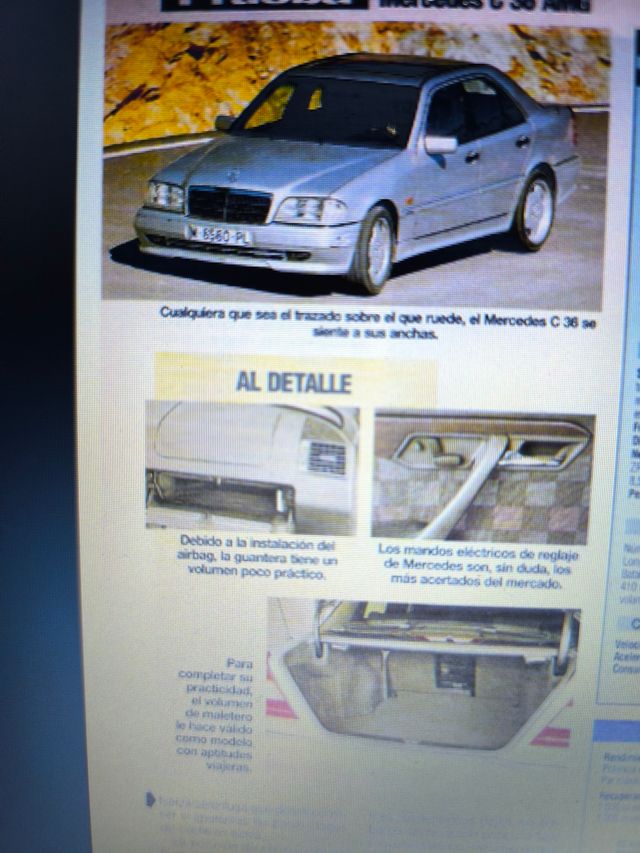 Pruebas Mercedes w202 - S202 de revistas