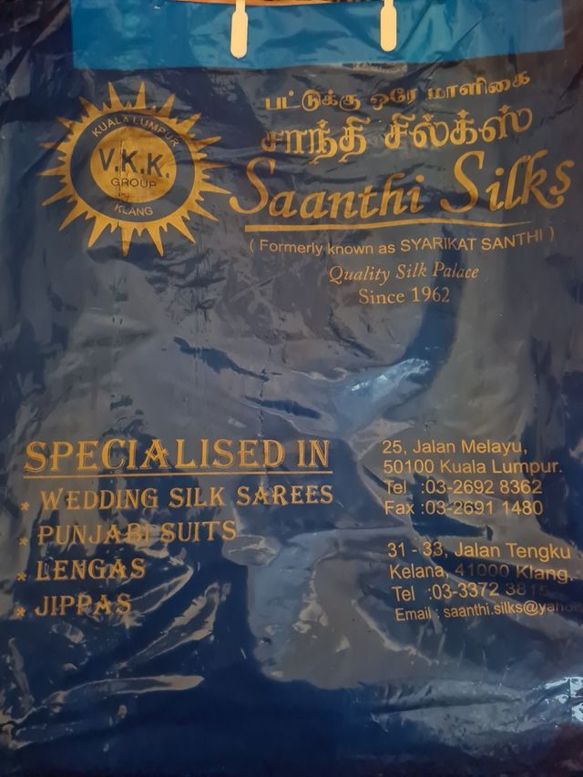 SAREE ORIGINAL 100% SEDA. 6,50×1,10 m