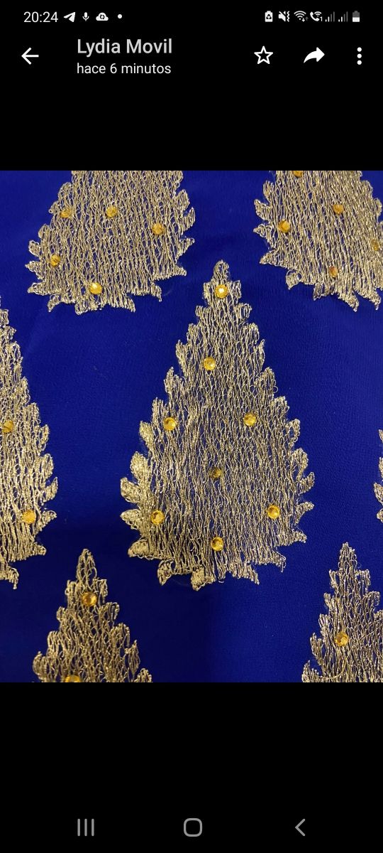 SAREE ORIGINAL 100% SEDA. 6,50×1,10 m