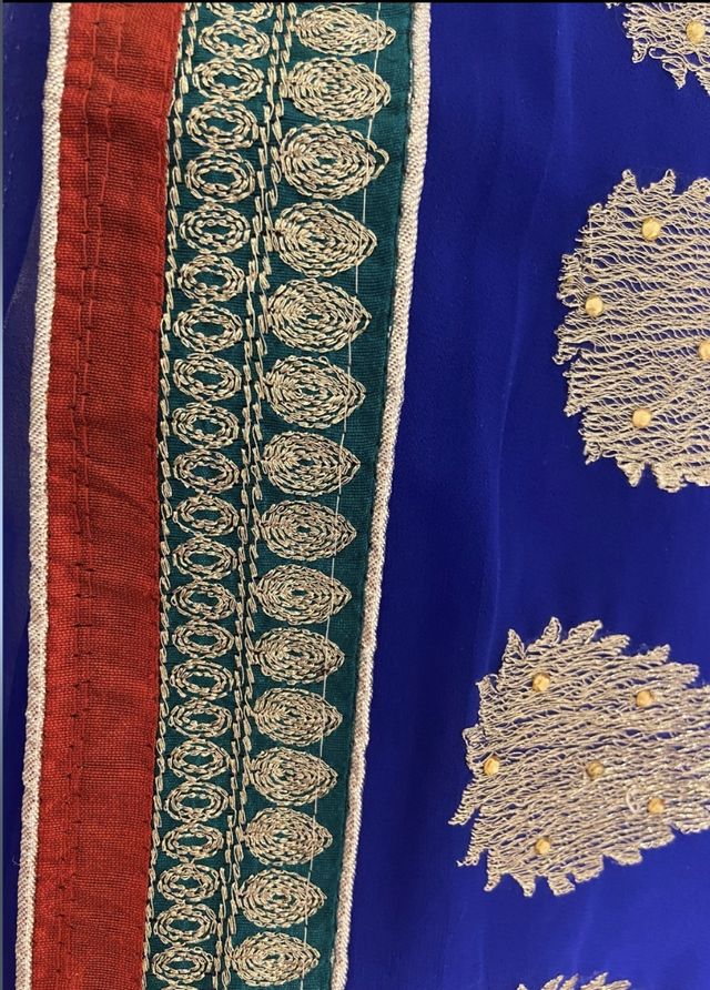 SAREE ORIGINAL 100% SEDA. 6,50×1,10 m