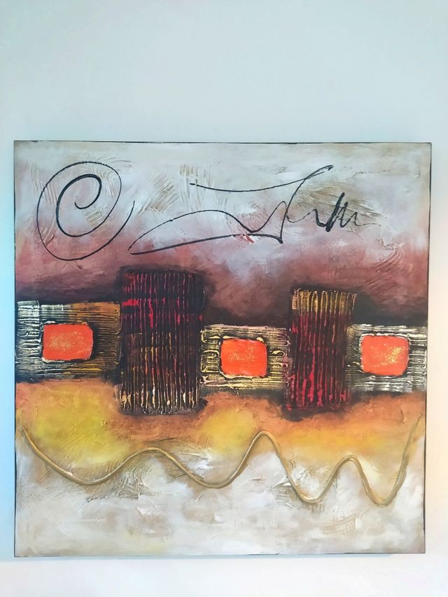 Pareja de cuadros arte contemporáneo