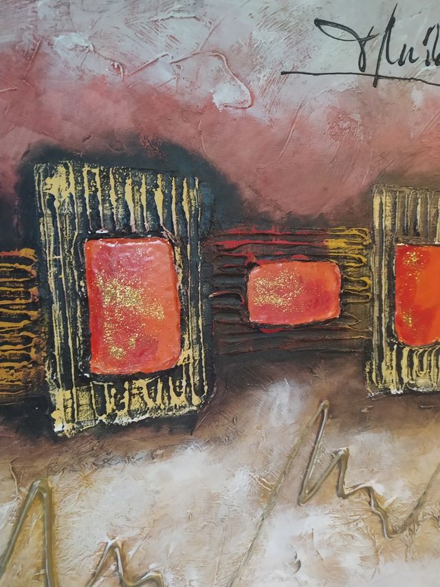 Pareja de cuadros arte contemporáneo