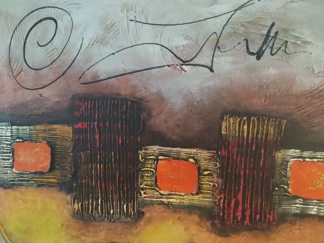 Pareja de cuadros arte contemporáneo