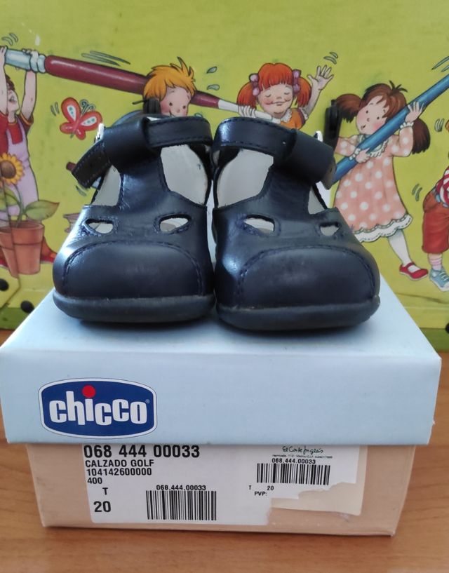 Zapatos Chicco talla 20 azules