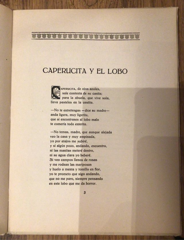 Cuento de 1942 Caperucita y el lobo Ed.Maravilla