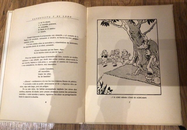 Cuento de 1942 Caperucita y el lobo Ed.Maravilla