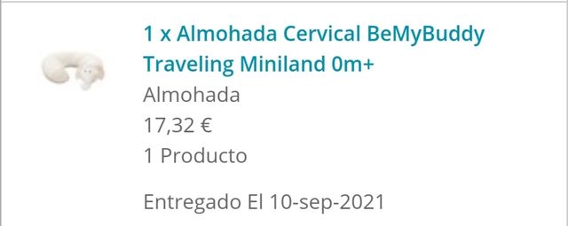 Almohada cervical bebé