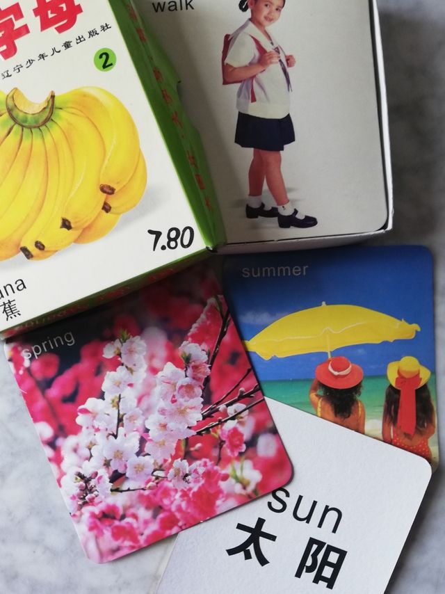 FICHAS PARA NIÑOS CHINO/INGLÉS /IMAGEN