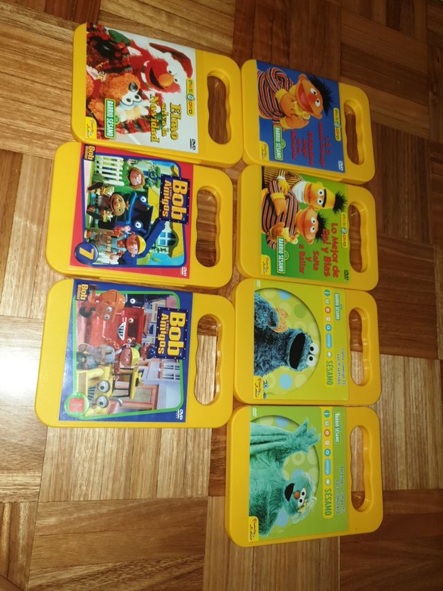 5 DVD barrio sésamo 2 bob y sus amigos