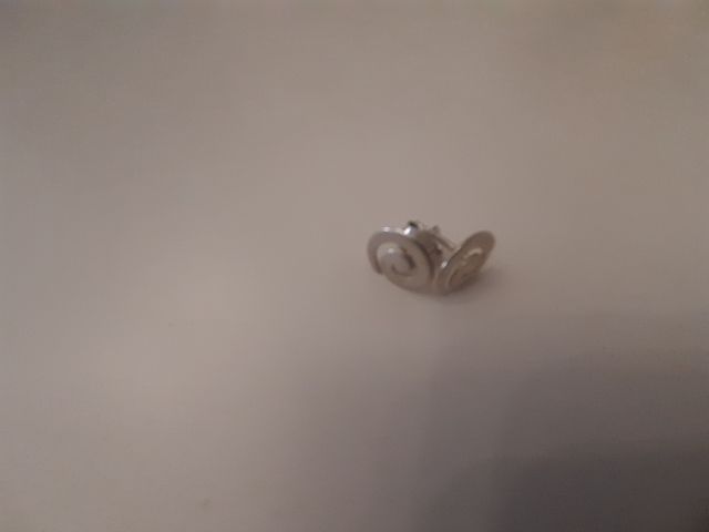 pendientes de espiral de plata