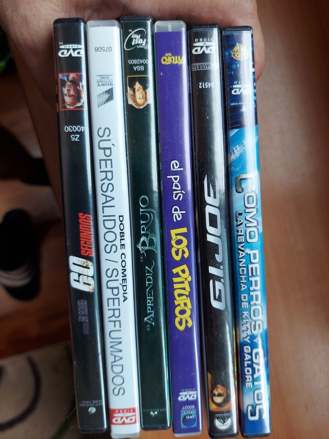 lote de DVDs y blu ray
