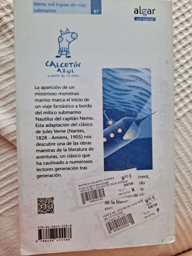 Veinte mil leguas de viaje submarino.  Julio Verde