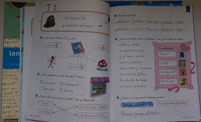 Cuadernos de trabajo lengua SM savia 1° primaria