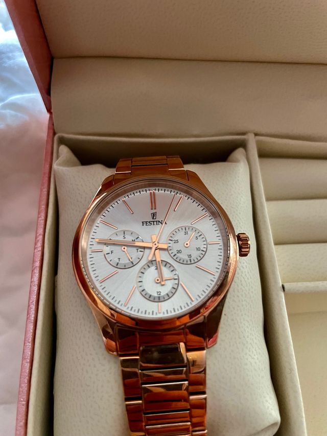 RELOJ MUJER FESTINA COLOR ROSA