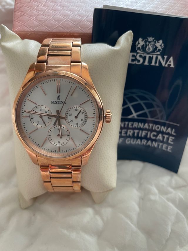 RELOJ MUJER FESTINA COLOR ROSA