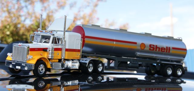 CAMION CISTERNA SHELL PETERBILT 359 1970 ESCALA 1: