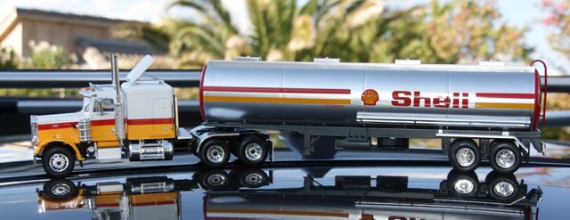 CAMION CISTERNA SHELL PETERBILT 359 1970 ESCALA 1: