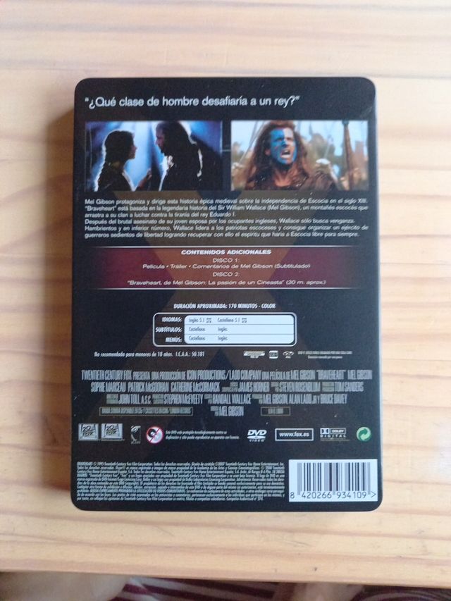 Braveheart DVD steelbox