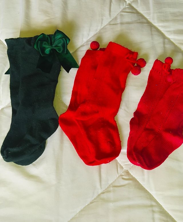 Calcetines altos bebé de 3 a 9 meses 