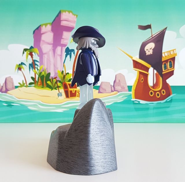 Playmobil Pirata transparente con base luminosa