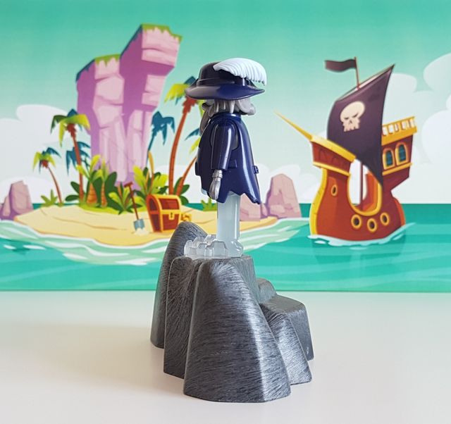 Playmobil Pirata transparente con base luminosa
