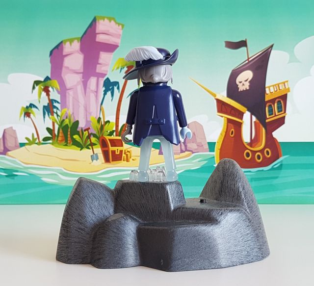 Playmobil Pirata transparente con base luminosa